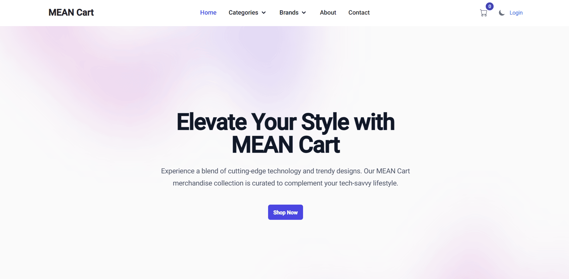 MEAN Cart project image.